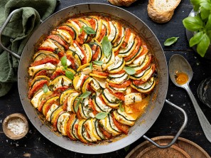 SPAR Mahlzeit Zucchini-Feta-Auflauf