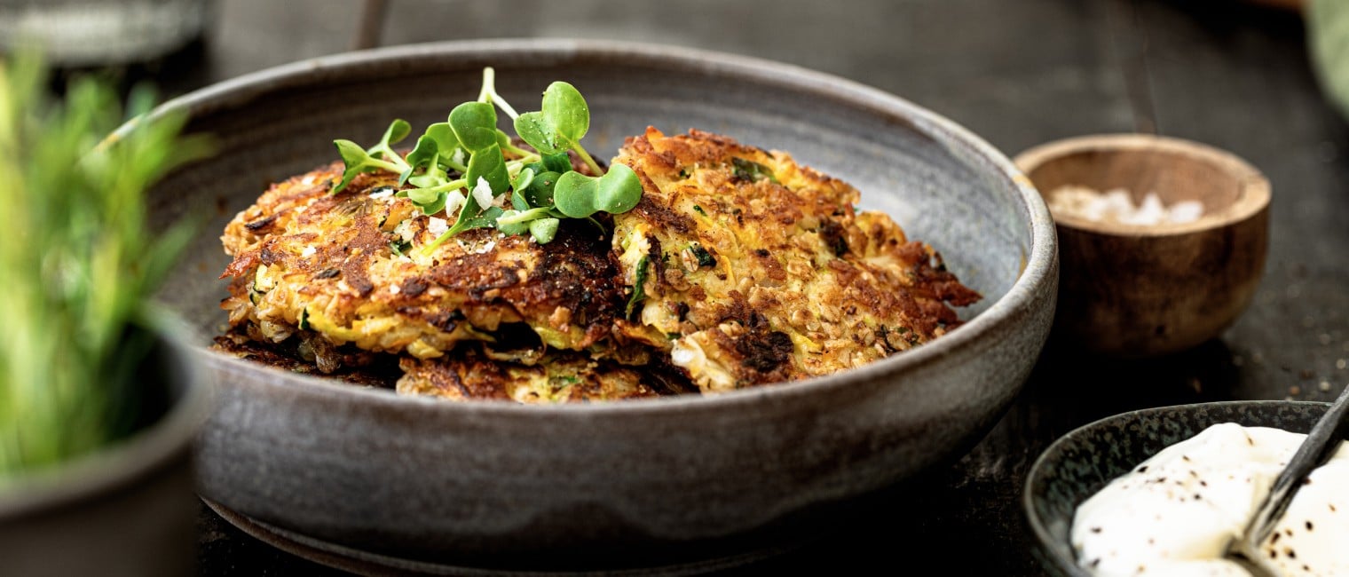 SPAR Mahlzeit Zucchini-Halloumi-Laibchen mit Haferflocken