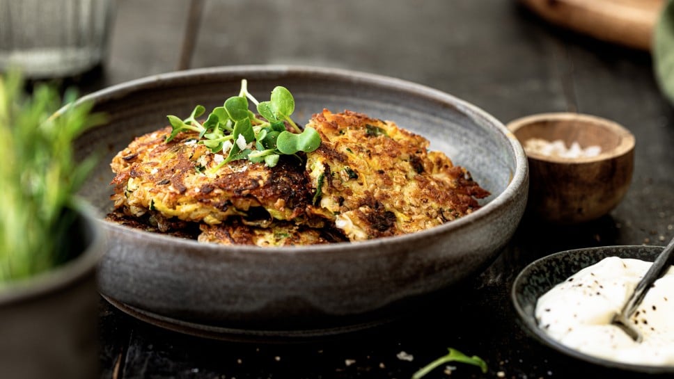 SPAR Mahlzeit Zucchini-Halloumi-Laibchen mit Haferflocken