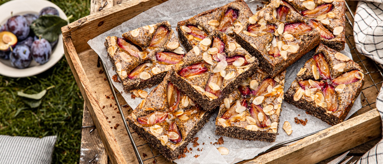 SPAR Mahlzeit Mohn Zwetschgenkuchen
