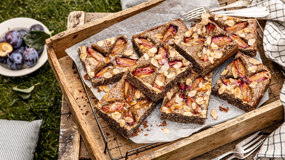 SPAR Mahlzeit Mohn Zwetschgenkuchen