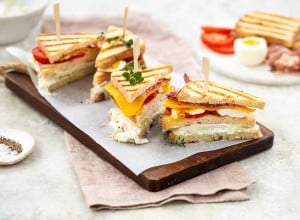 Glutenfreies New York Club Sandwich