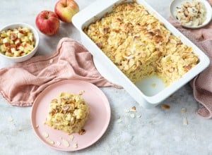 Hirseauflauf mit Äpfeln