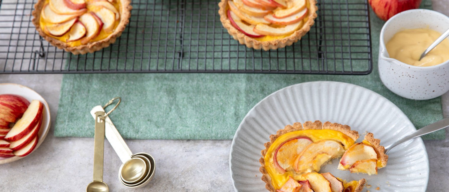 glutenfreie Mini-Tartes mit Äpfeln