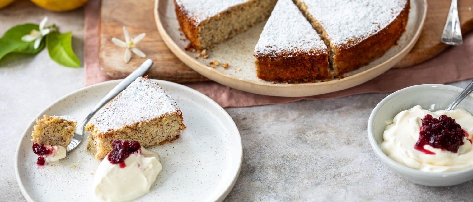 Ricotta-Mandel-Kuchen mit Zitrone 
