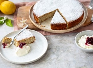 Ricotta-Mandel-Kuchen mit Zitrone 