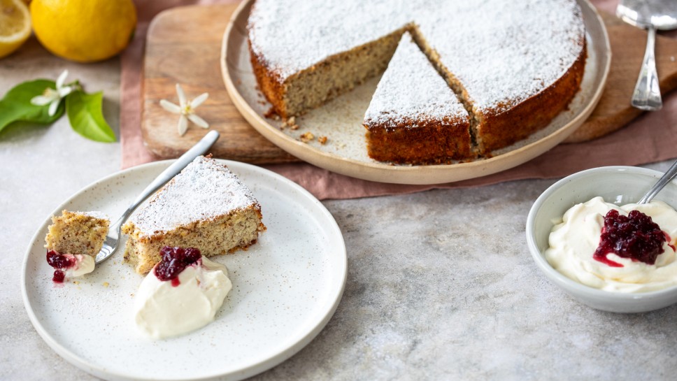 Ricotta-Mandel-Kuchen mit Zitrone 