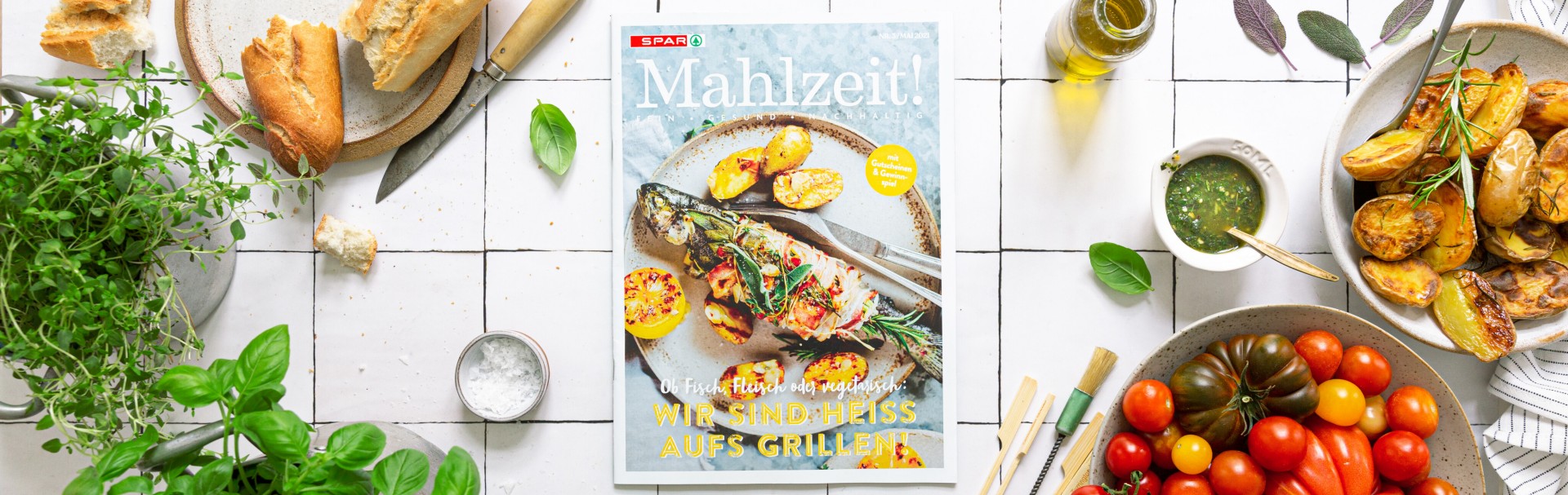 SPAR Mahlzeit Header Magazin 3/21 SPAR Mahlzeit Header Magazin 3/21
