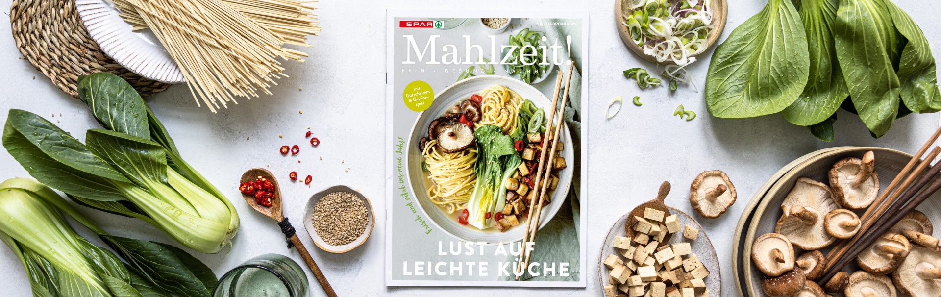 SPAR Mahlzeit Magazin Header 1/22