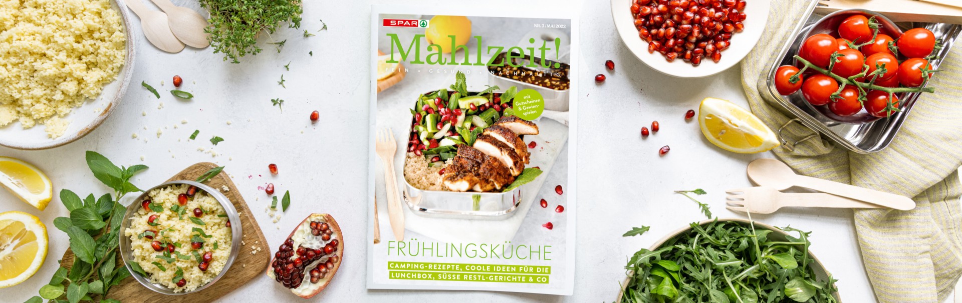 SPAR Mahlzeit Magazin Header Nr. 3 Mai 2022 SPAR Mahlzeit Magazin Header Nr. 3 Mai 2022