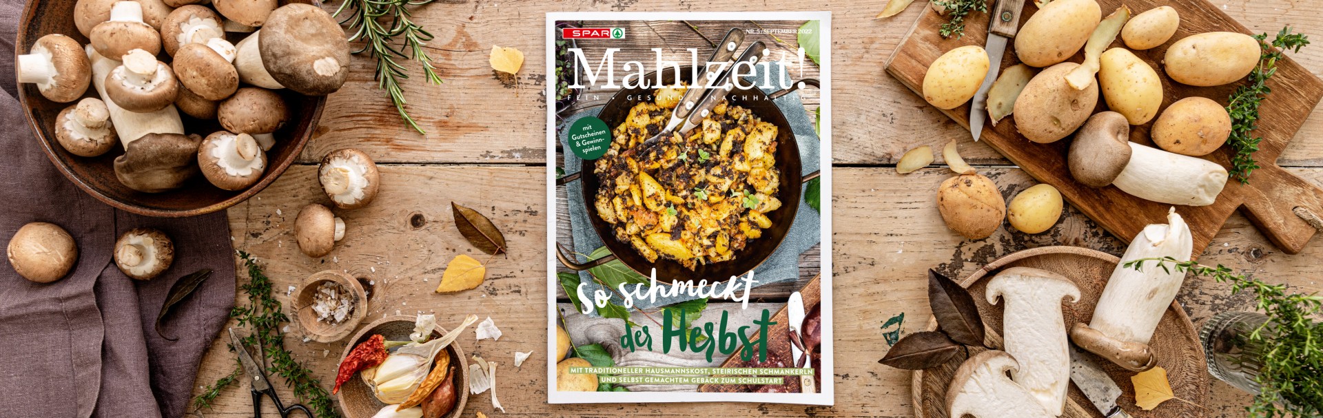 SPAR Mahlzeit Magazin Header Nr. September 2022