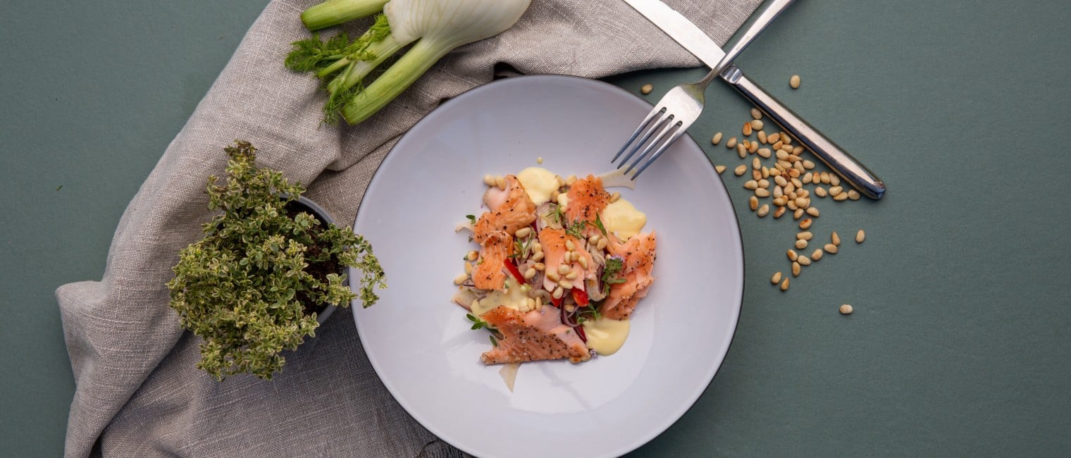 Lachsforellensalat