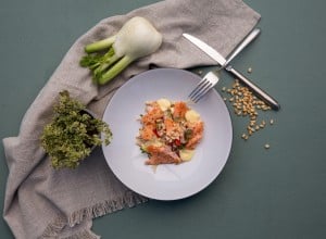 Lachsforellensalat