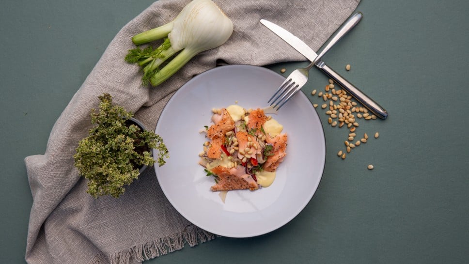 Lachsforellensalat