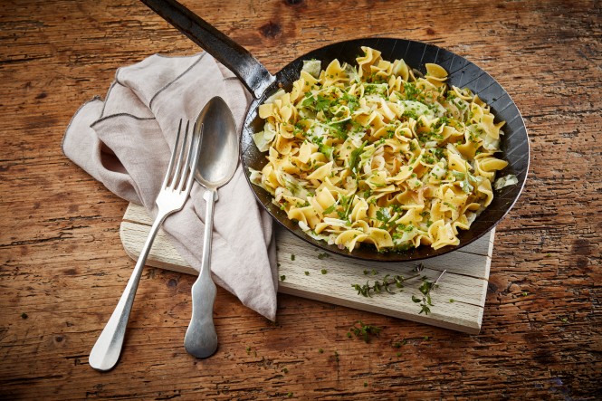 Krautfleckerl mit Vorarlberger Bergkäse