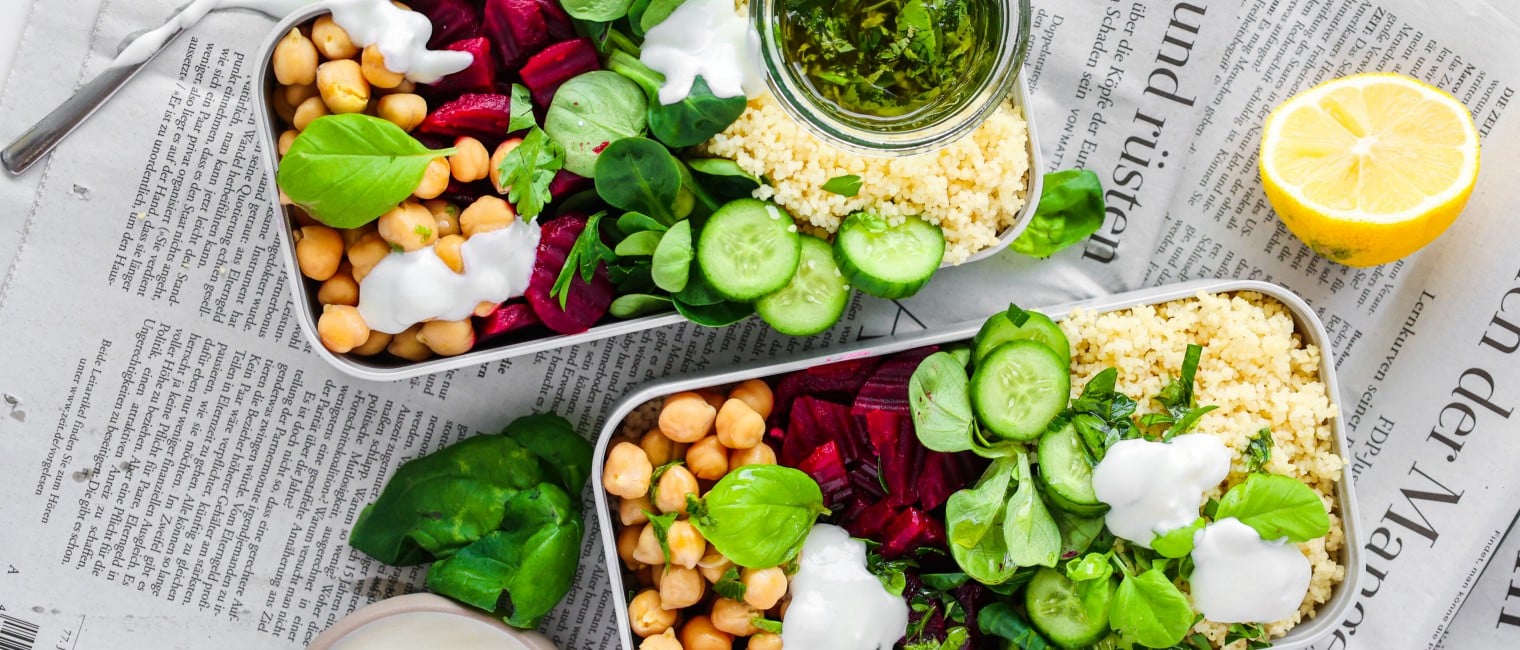 SPAR Mahlzeit Kichererbsen Rote Beete Couscous Salat