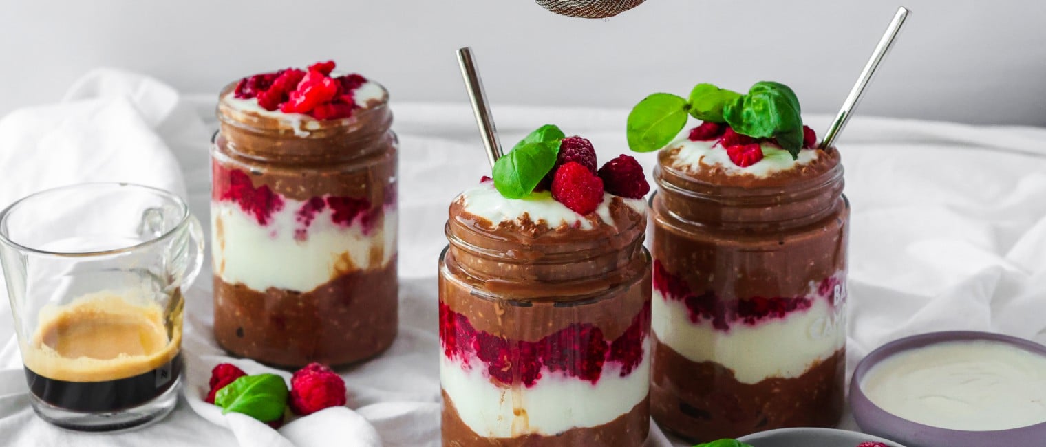 SPAR Mahlzeit Schokoladen-Himbeer Overnight Oats
