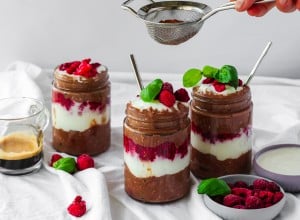 SPAR Mahlzeit Schokoladen-Himbeer Overnight Oats