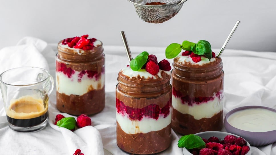 SPAR Mahlzeit Schokoladen-Himbeer Overnight Oats