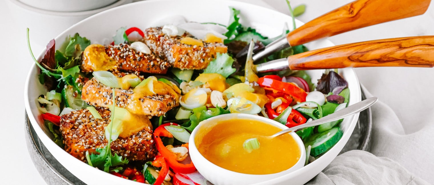 SPAR Mahlzeit Frühlingssalat mit Sesamtofu