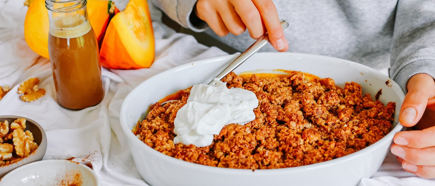 SPAR Mahlzeit Einfaches Pumpkin Pie Crumble
