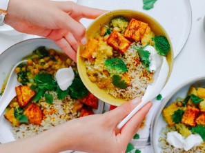 SPAR Mahlzeit Indisches Butternuss Kürbis Kichererbsen Curry