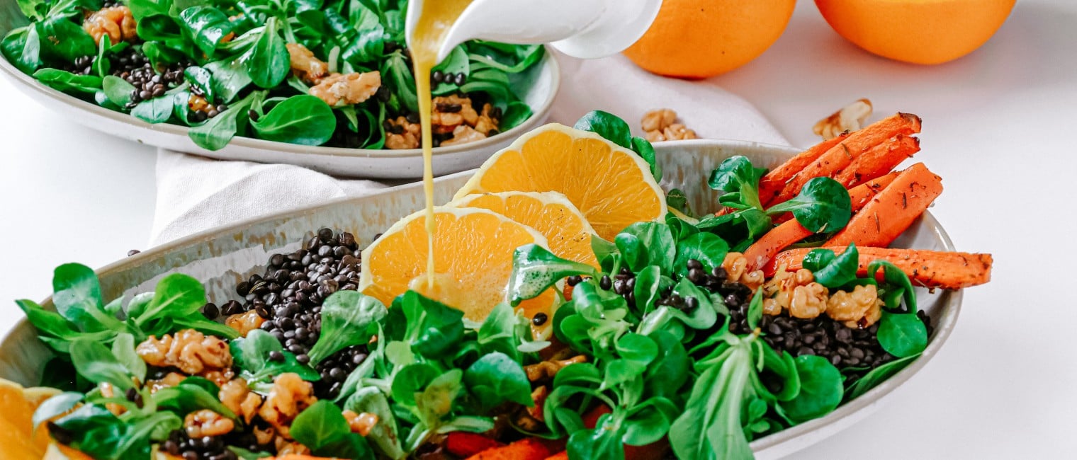 SPAR Mahlzeit Wintersalat mit gerösteten Karotten