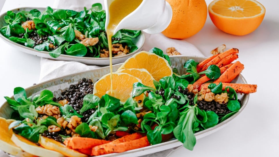 SPAR Mahlzeit Wintersalat mit gerösteten Karotten