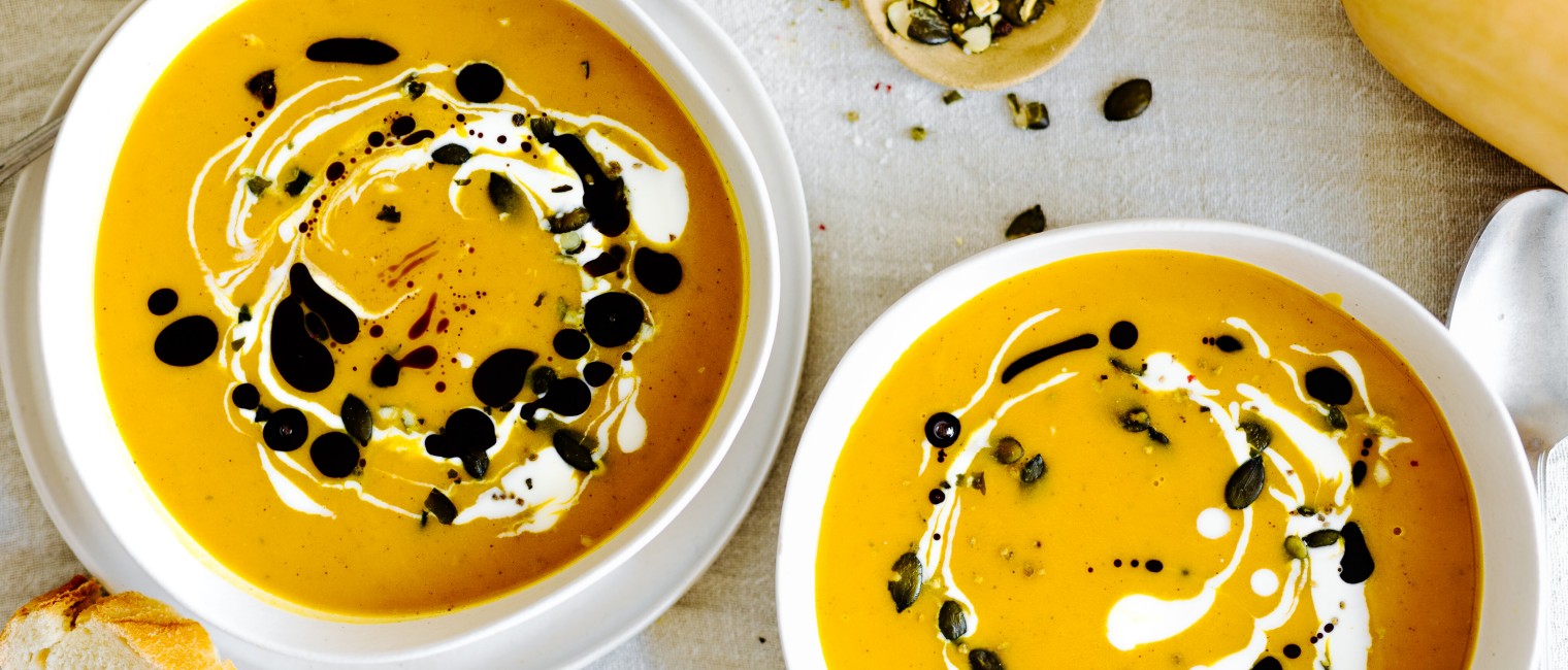 Cremesuppe vom Butternuss Kürbis 
