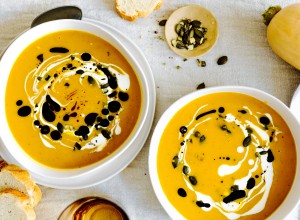 Cremesuppe vom Butternuss Kürbis 