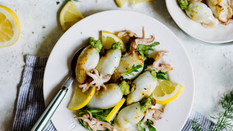gefüllte Calamari
