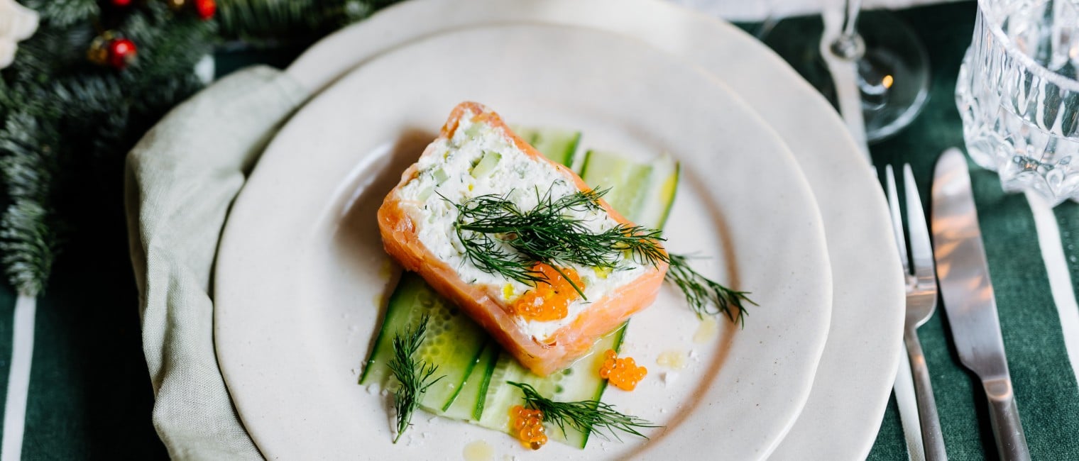 Frischkäseterrine mit Lachs und Kren