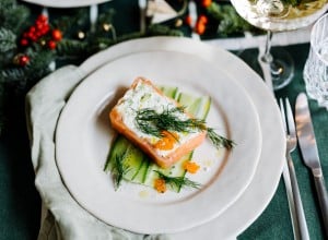 Frischkäseterrine mit Lachs und Kren