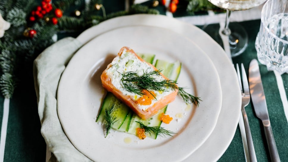 Frischkäseterrine mit Lachs und Kren