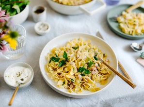 SPAR Mahlzeit Familienkochen Schinkenfleckerl