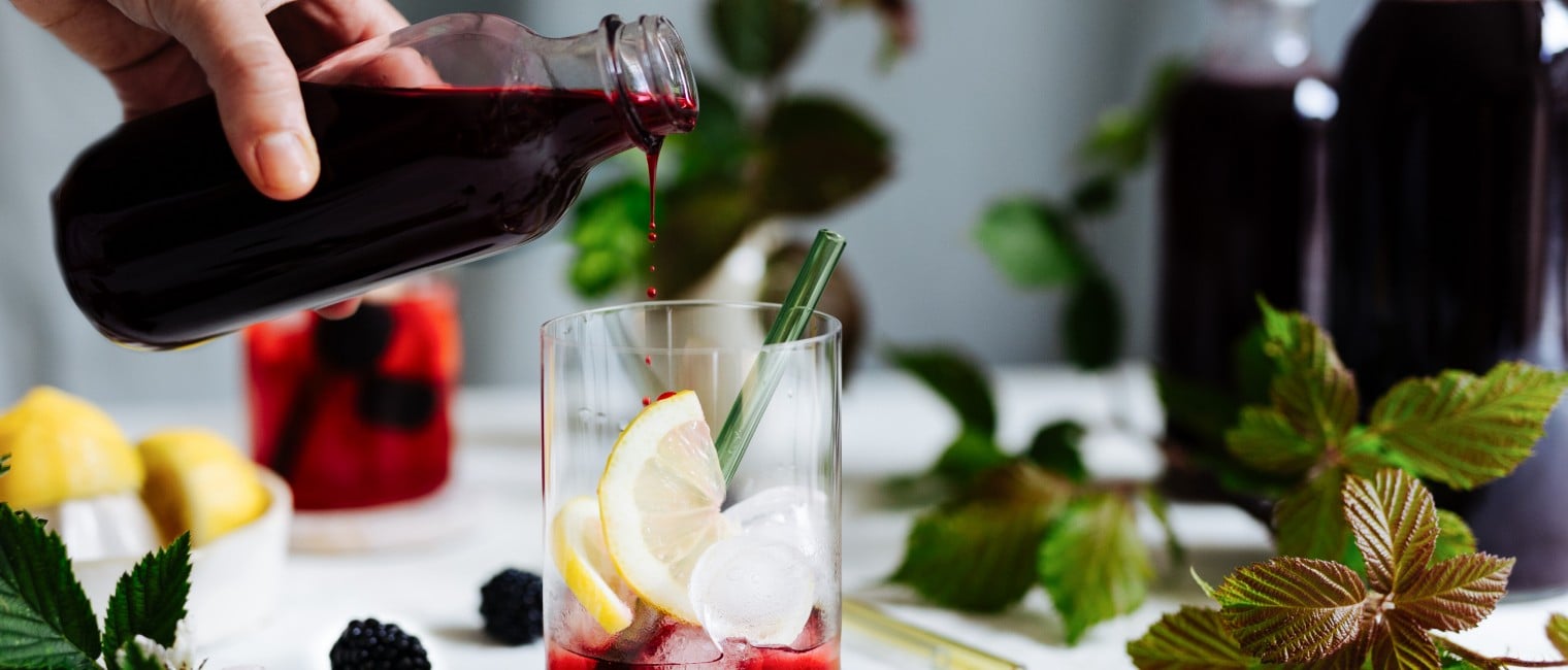 Erfrischender Brombeersirup 