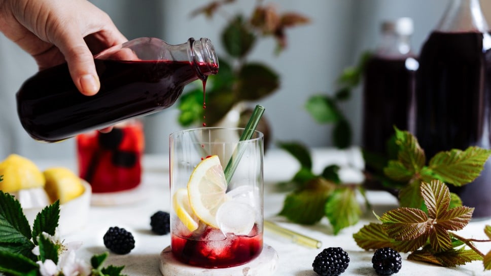 Erfrischender Brombeersirup 