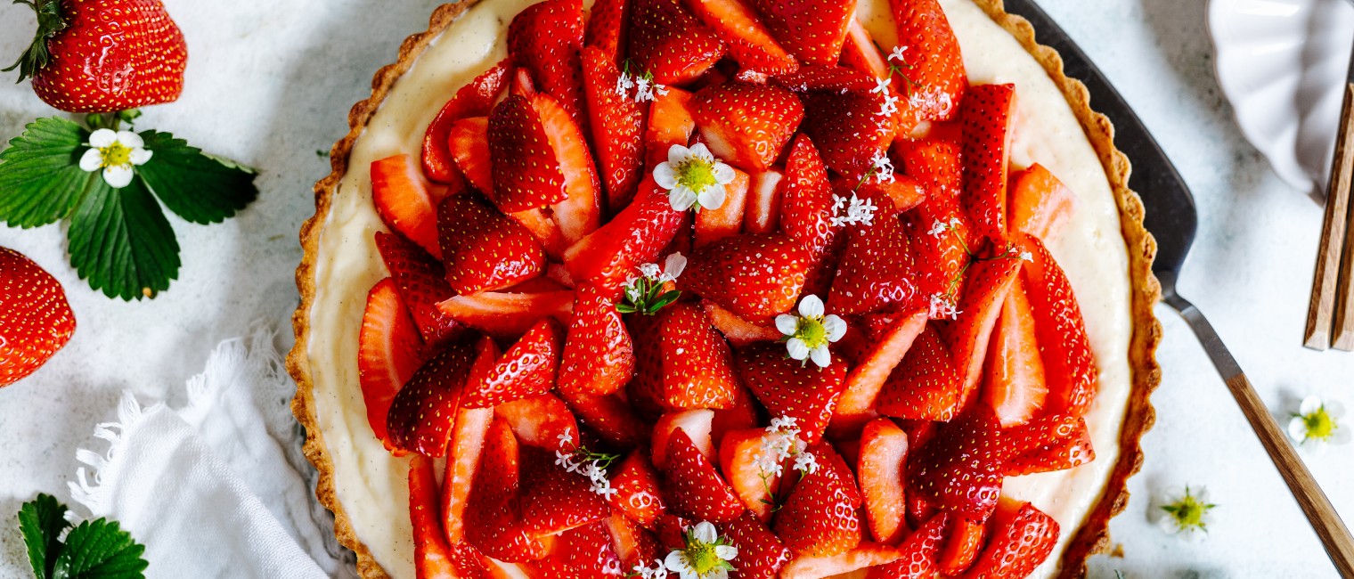 Erdbeer Vanille tarte