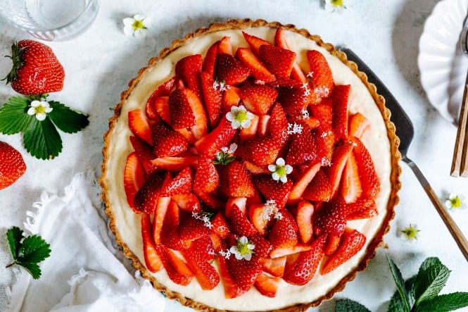 Erdbeer-Vanille-Tarte
