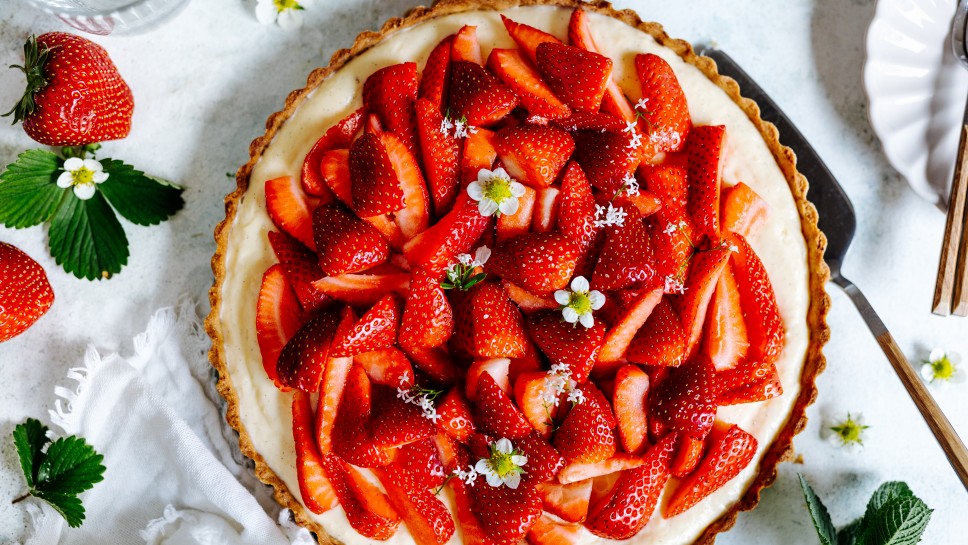 Erdbeer Vanille tarte