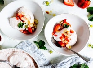 Einfaches Erdbeermousse