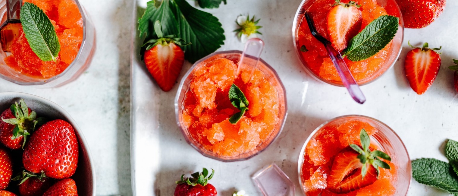 Erdbeer Granita