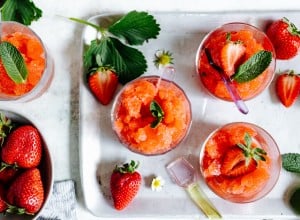 Erdbeer Granita