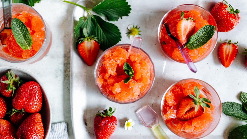 Erdbeer Granita