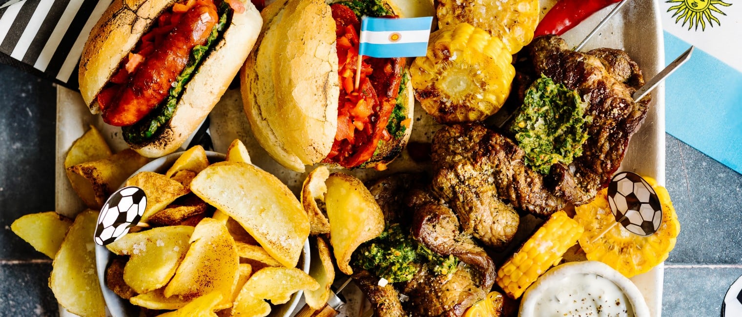 Fußballparty-Snackplatte Argentinien