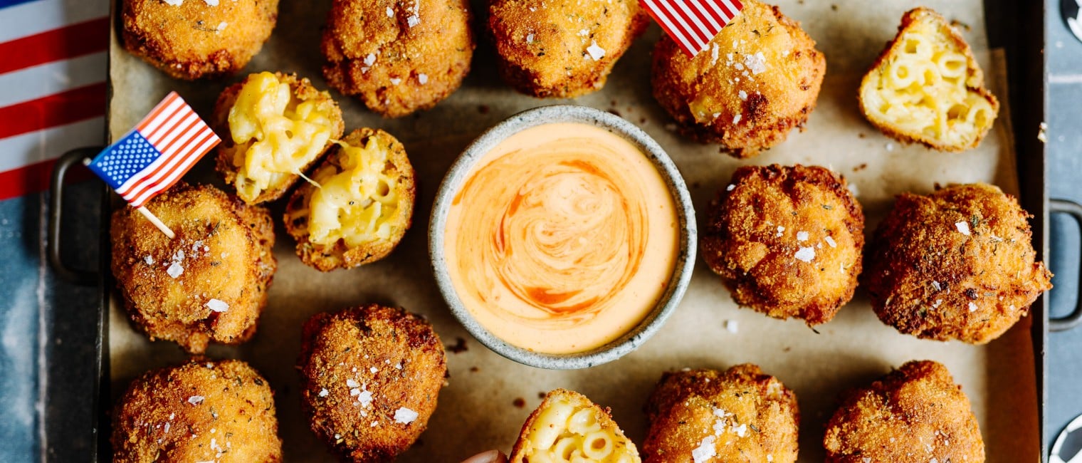 Knusprige Mac and Cheese Bites