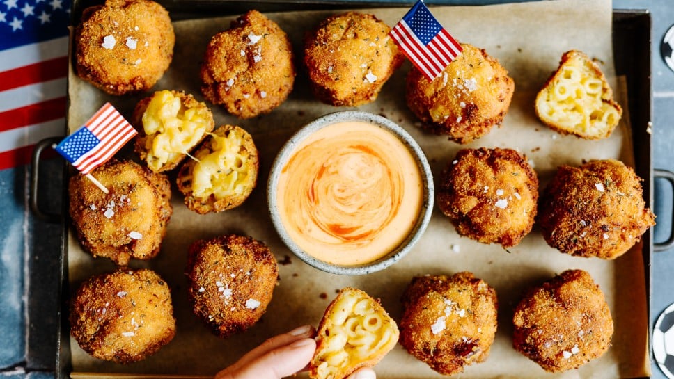Knusprige Mac and Cheese Bites