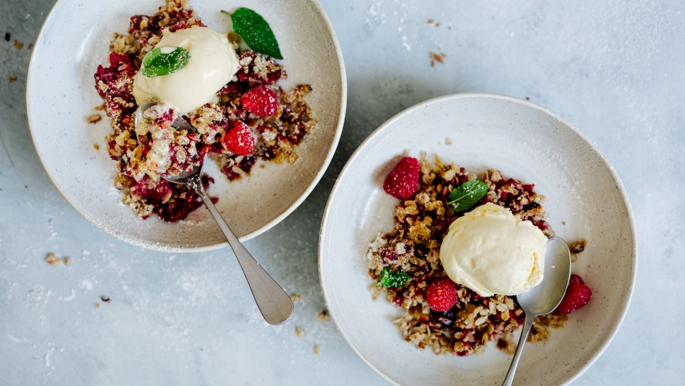 SPAR Mahlzeit Himbeer Crumble