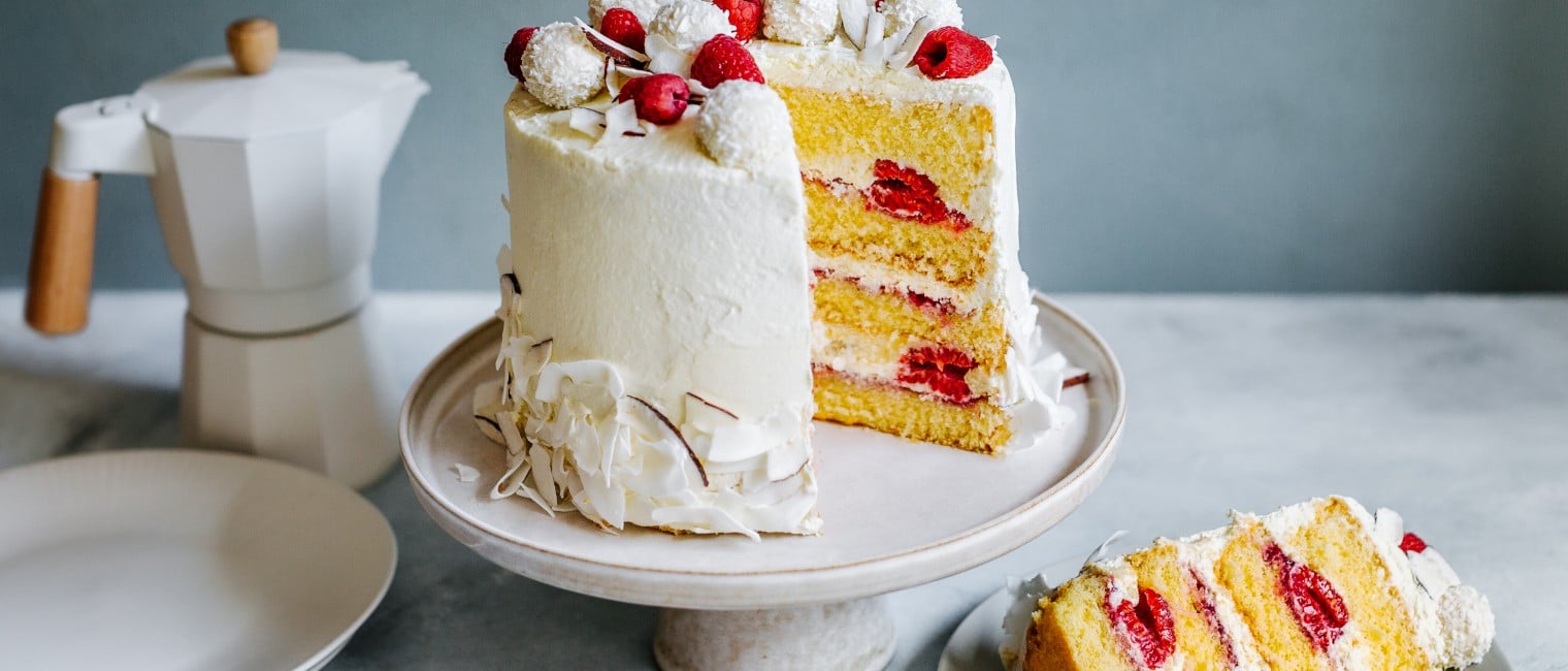 Himbeer Raffaello Torte