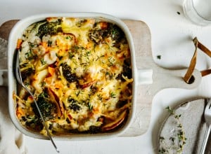 Veganer Kartoffel Brokkoli Auflauf 